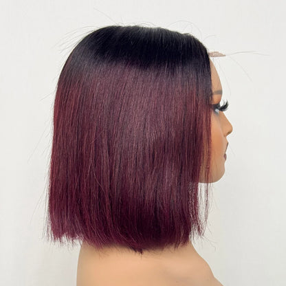 Le Carré Céleste — Perruque Bob 2x6 HD Lace Closure Bone Straight (Densité 250%)