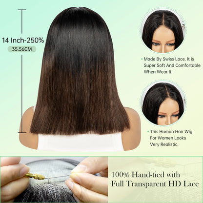 Le Carré Impérial — Perruque 2x6 HD Lace Bob Raw Hair Vietnamien