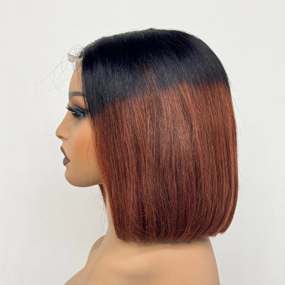 Le Carré Céleste — Perruque Bob 2x6 HD Lace Closure Bone Straight (Densité 250%)