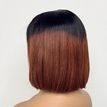 Le Carré Céleste — Perruque Bob 2x6 HD Lace Closure Bone Straight (Densité 250%)