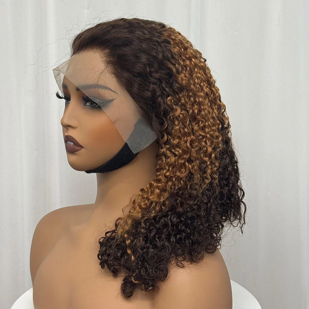 The Pixie Crown — 13x4 Lace Frontal Short Kinky Curly Wig (Density 300%)