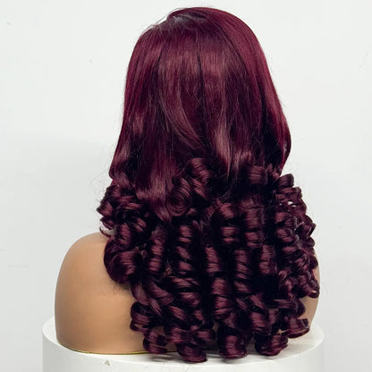 La Volcanique Spirale — Perruque 5x5 HD Lace Closure Spiral Curl (Densité Suprême 300% - 22")