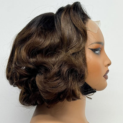 The Voluptuous Short Bob — 5x5 Lace Closure Loose Bouncy Wig (Density 230%)