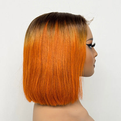 Le Carré Céleste — Perruque Bob 2x6 HD Lace Closure Bone Straight (Densité 250%)