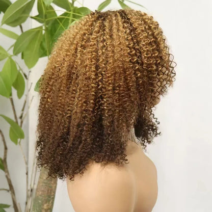The Afro Crown — Kinky Curly Wig with Bangs (Maximum Density 350%)