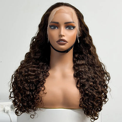 The Ebony Mermaid — 13x4 HD Lace Frontal Water Wave Wig (Density 300%)