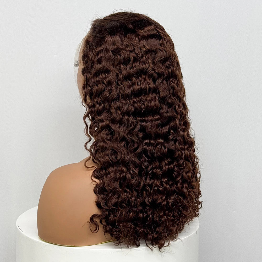 The Sumptuous Autumn — 13x4 Lace Frontal Water Wave Colored Wig (Density 250%)