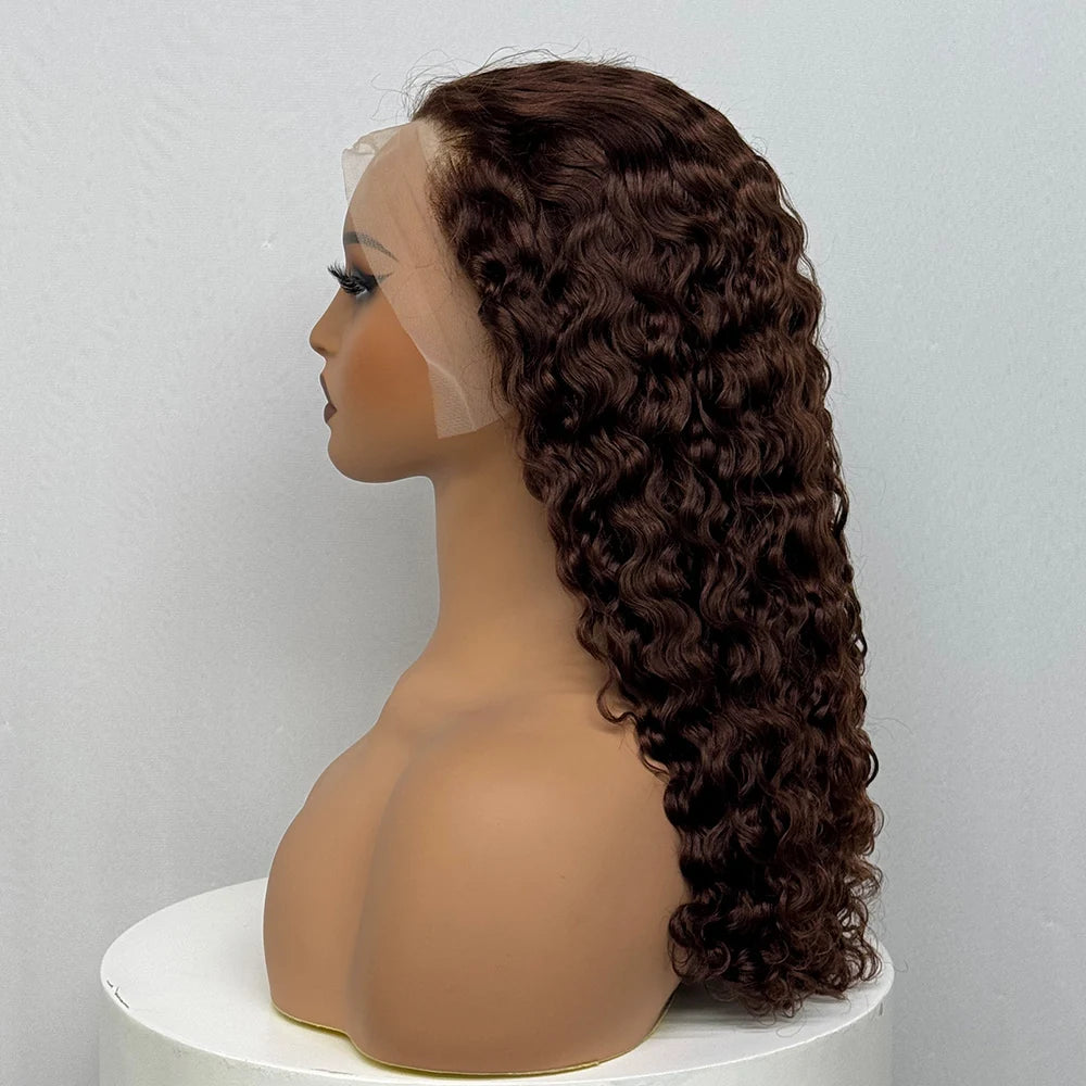 The Sumptuous Autumn — 13x4 Lace Frontal Water Wave Colored Wig (Density 250%)