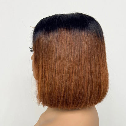 Le Carré Céleste — Perruque Bob 2x6 HD Lace Closure Bone Straight (Densité 250%)