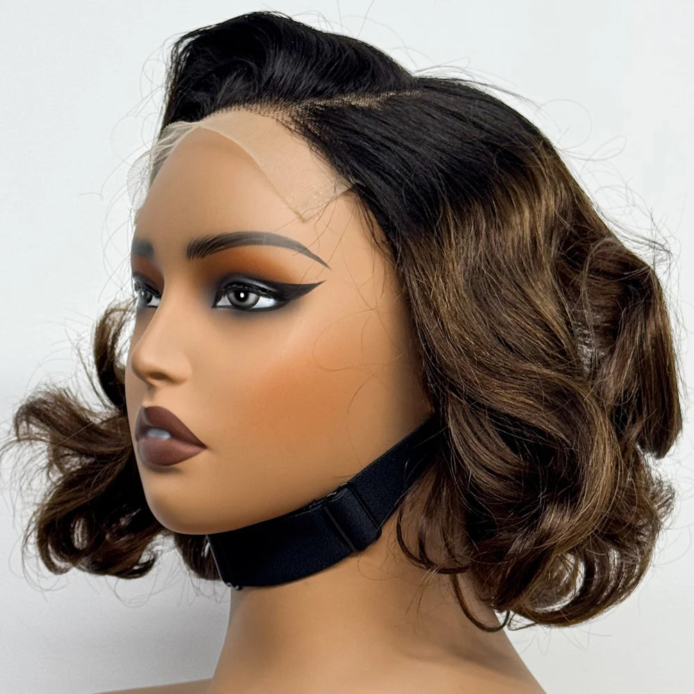 The Voluptuous Short Bob — 5x5 Lace Closure Loose Bouncy Wig (Density 230%)