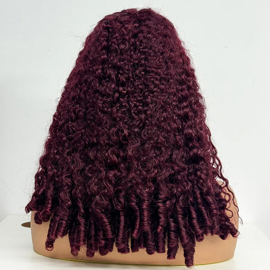 The Majestic Burmese — 5x5 Lace Closure Burmese Curly Wig (Density 300%)