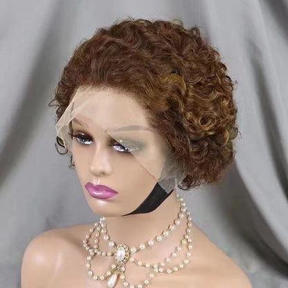La Pixie Divine — Perruque 13x4 Lace Frontal Kinky Curly (Densité 180%)